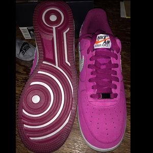 NIKE LUNAR FORCE 1 REFLECT RASPBERRY RED MEN 8.5